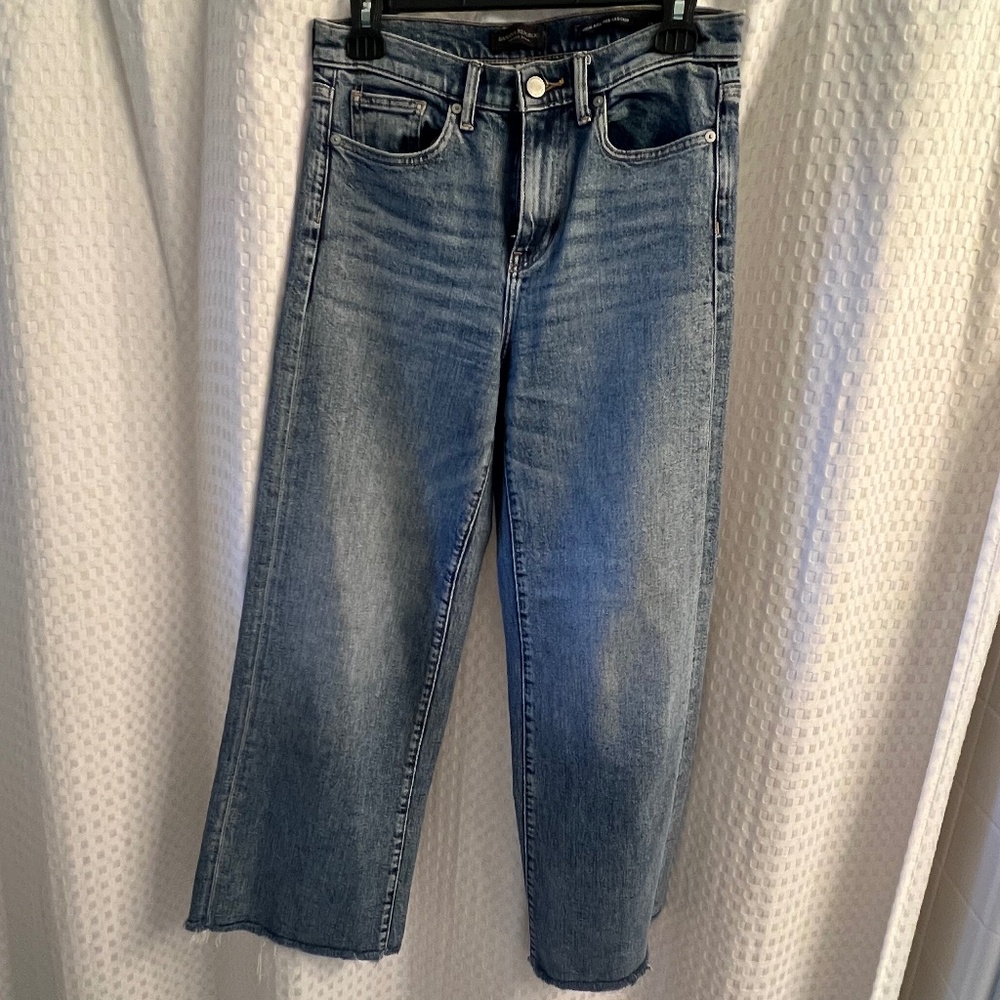 Banana Republic high rise wide leg crop jeans